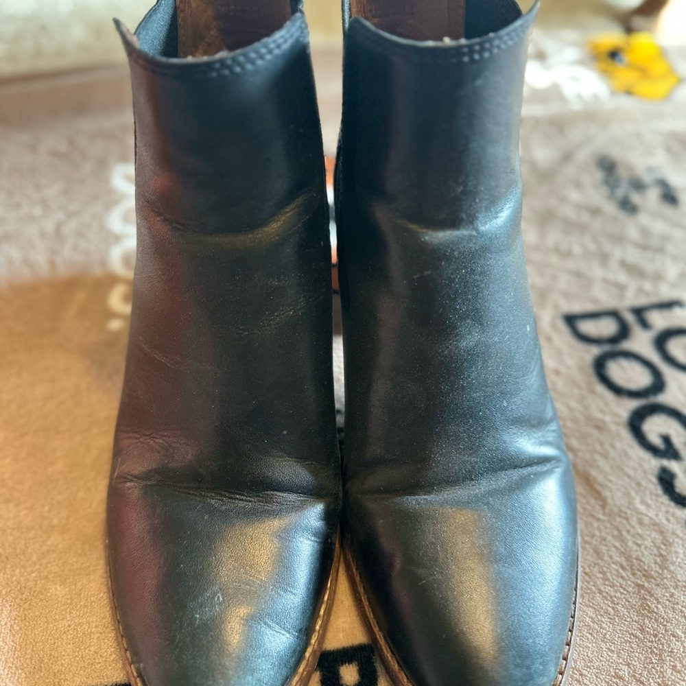 Madewell Black Leather  Boots